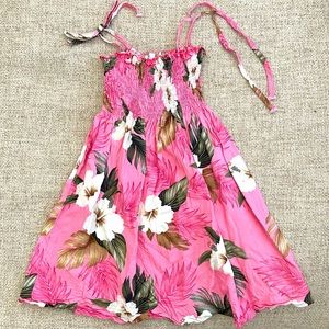 Girls floral flowy beach dress